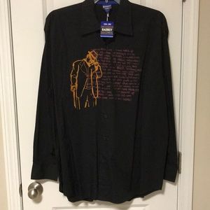 NOTORIOUS BIG long sleeve collared shirt